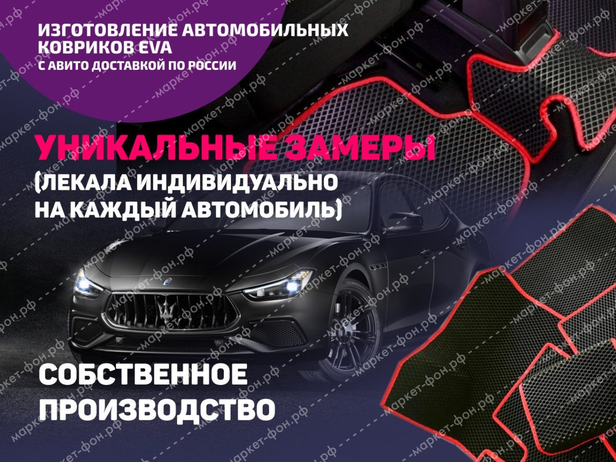 Инфографика для Авито объявлений-Изготовление и продажа ковриков EVA