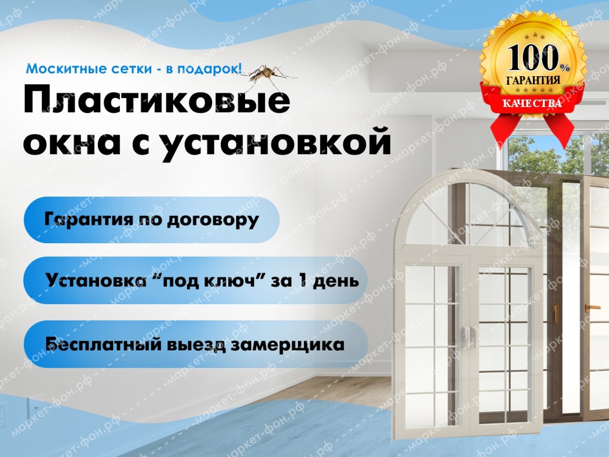 Инфографика для Авито объявлений-Пластиковые окна ПВХ
