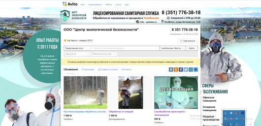 Фон авито для магазина - ООО "Центр экологической безопасности"