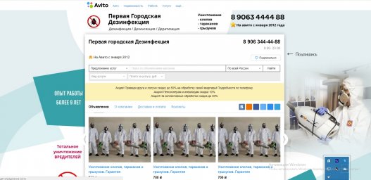 Фон для авито - Первая городская Дезинфекция